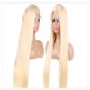 Lace Front Human Hair Wig for Women, Transparent Brazilian Straight Frontal Wig, 613, 13x6, 18-Inch, #150 Density view 3