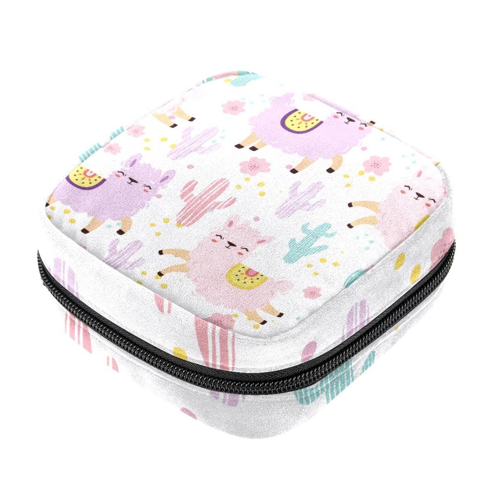 Alpaca Pattern Period Care Pouch for Girls