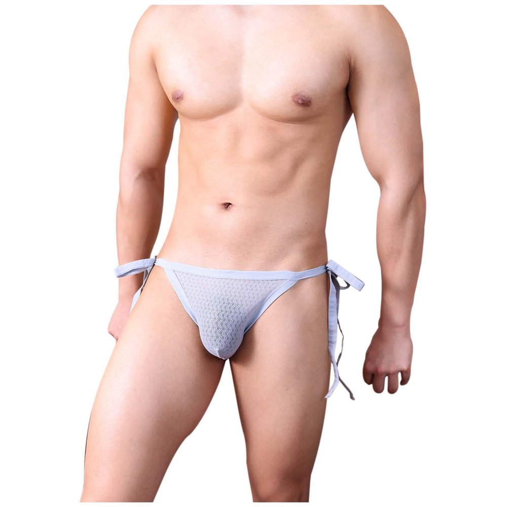 Gefomuofe Men's Sexy Open Thong G-String Jockstrap Mesh Underwear