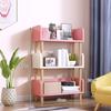 Simple 3-Tier Pink Bookshelf view 3