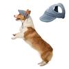 BT Bear Dog Hat with Ear Holes, Adjustable Baseball Cap for Outdoors, Summer, Travel and Sports, for Small and Medium Dogs (XL, Dark Blue) view 1