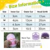 BT Bear Dog Hat with Ear Holes, Adjustable Baseball Cap for Outdoors, Summer, Travel and Sports, for Small and Medium Dogs (XL, Dark Blue) view 3