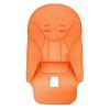 Hiseng Baby High Chair Cushion Cover, Universal PU Leather High Chair Seat Cover for Baby Dining Chairs, Replacement Cushion for Children (40 x 83 cm, Orange) view 1
