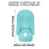Hiseng Baby High Chair Cushion Cover, Universal PU Leather High Chair Seat Cover for Baby Dining Chairs, Replacement Cushion for Children (40 x 83 cm, Orange) view 3