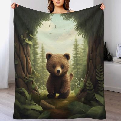 Animal Print Plush Fleece Blanket, 130 x 150 cm
