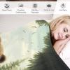Animal Print Plush Fleece Blanket, 130 x 150 cm view 3