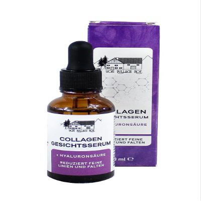 vom Pullach Hof Facial Serum Set, 30 ml Each, Various Actives for Hydrating and Anti-Aging Care (Collagen Serum 30 ml)