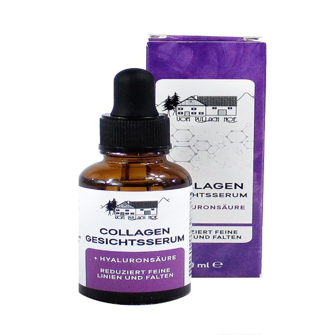 vom Pullach Hof Facial Serum Set, 30 ml Each, Various Actives for Hydrating and Anti-Aging Care (Collagen Serum 30 ml)