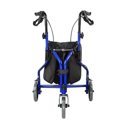 Three-Wheel Rollator with Seat and Bag