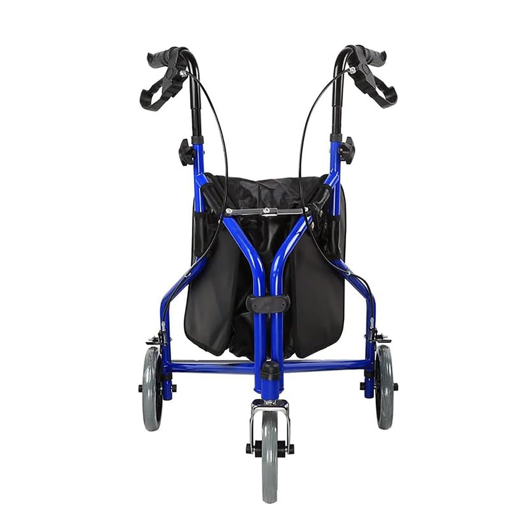 Three-Wheel Rollator with Seat and Bag