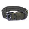 Adjustable Military Dog Collar, Soft Nylon, Khaki, M view 2