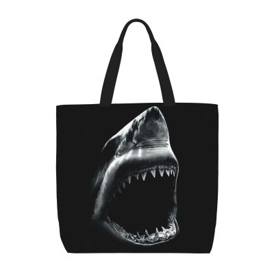 OdDdot Hobo Bag with Raven Print, Women's Shoulder Bag, Large Capacity, Mom Bag, Shark1, One Size
