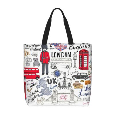 OdDdot Hobo Bag with Funny Donkey Print, Crossbody Shoulder Bag for Women, Large Capacity, I Love London, One Size