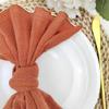 NEDLON 100-Piece Terracotta Cotton Gauze Napkins, 30 x 30 cm view 2