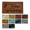 Synthetic Leather Tag "THE SWEETEST HAPPINESS IS THE ONE WE SHARE" view 1