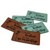 Synthetic Leather Tag "THE SWEETEST HAPPINESS IS THE ONE WE SHARE" view 2