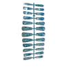 dijiusidy 1 Set French Tip Press-On Nails, T-Shape, Extra-Long Coffin Design, Glitter Tips, Ballerina Style, DIY Manicure, mzy d05 view 1
