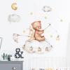 Viusneun Teddy Bear and Rabbit Wall Stickers for Kids' Rooms view 2
