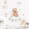Viusneun Teddy Bear and Rabbit Wall Stickers for Kids' Rooms view 3