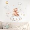 Viusneun Teddy Bear and Rabbit Wall Stickers for Kids' Rooms view 4