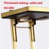 ZJGFCB Stainless Steel 2-Tier Folding Salon Cart with Wheels view 4
