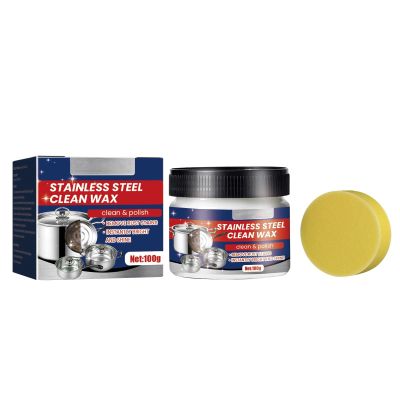 100 g Stainless Steel Stain Cleaning Wax, All-Purpose Cleaner, Blue