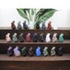 JRBJWYVV 1.4-Inch Rabbit Statue, Pink Zebra Jasper view 4