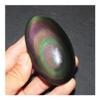 Natural Rainbow Obsidian Palm Stones and Crystal Decor view 2