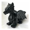 ZDVHOMCB Hand-Carved Dragon Crystal Figurine, Natural Obsidian view 1