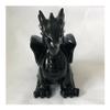 ZDVHOMCB Hand-Carved Dragon Crystal Figurine, Natural Obsidian view 2