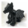 ZDVHOMCB Hand-Carved Dragon Crystal Figurine, Natural Obsidian view 3