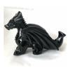 ZDVHOMCB Hand-Carved Dragon Crystal Figurine, Natural Obsidian view 4