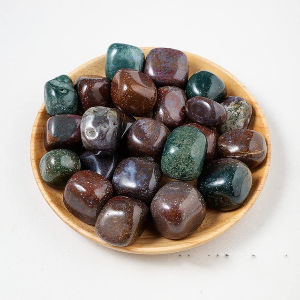 ZDVHOMCB Home Collection 1-Piece Rough Crystal Stone, Amethyst, White Crystal, Topaz, TAW Stone, Opal, 50 g (Color: Ocean Jasper, Size: 50g)