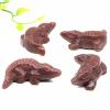 5.1 cm Large Crocodile Statue, Natural Crystal Rose Quartz Figurine, Aquarium Decoration view 1