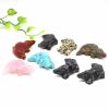 5.1 cm Large Crocodile Statue, Natural Crystal Rose Quartz Figurine, Aquarium Decoration view 2