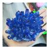 ZDVHOMCB Home Collections Electroplated Blue Aura Quartz Crystal Cluster with Rainbow Light view 1