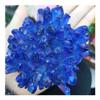 ZDVHOMCB Home Collections Electroplated Blue Aura Quartz Crystal Cluster with Rainbow Light view 2