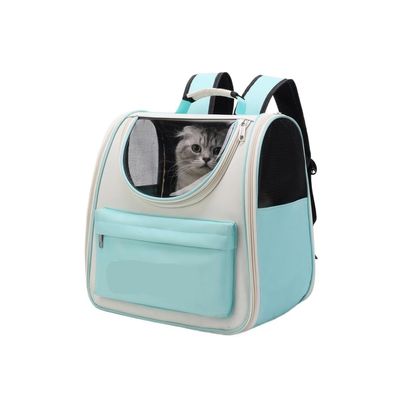 Cat Backpack Pet Carrier for Cats and Small Dogs, Green, Size 3