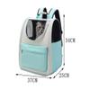 Cat Backpack Pet Carrier for Cats and Small Dogs, Green, Size 3 view 2