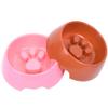 2-Piece Round Thickened Slow-Feed Bowl Set for Cats and Dogs view 1