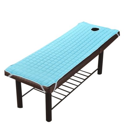 VALINK Rectangular Massage Table Mattress Pad, Non-Slip, Light Blue, 190 x 70 cm
