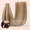 YDDM Tape-In Human Hair Extensions, Golden Brown Balayage, 20 Pieces, 60 cm, 50 g, Remy, P6/613# view 4