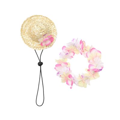 CIYODO Hawaiian Pet Summer Straw Hat