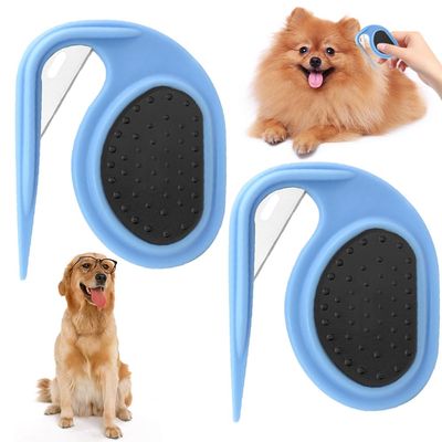 JUCHRZEY Pet De-Shedding and Detangling Comb, 2-Pack