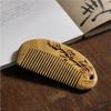 Portable Solid Wood Fine-Tooth Hair Styling Comb view 3