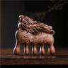 Kirin Carved Wide-Tooth Five-Prong Meridian Wooden Massage Comb view 3