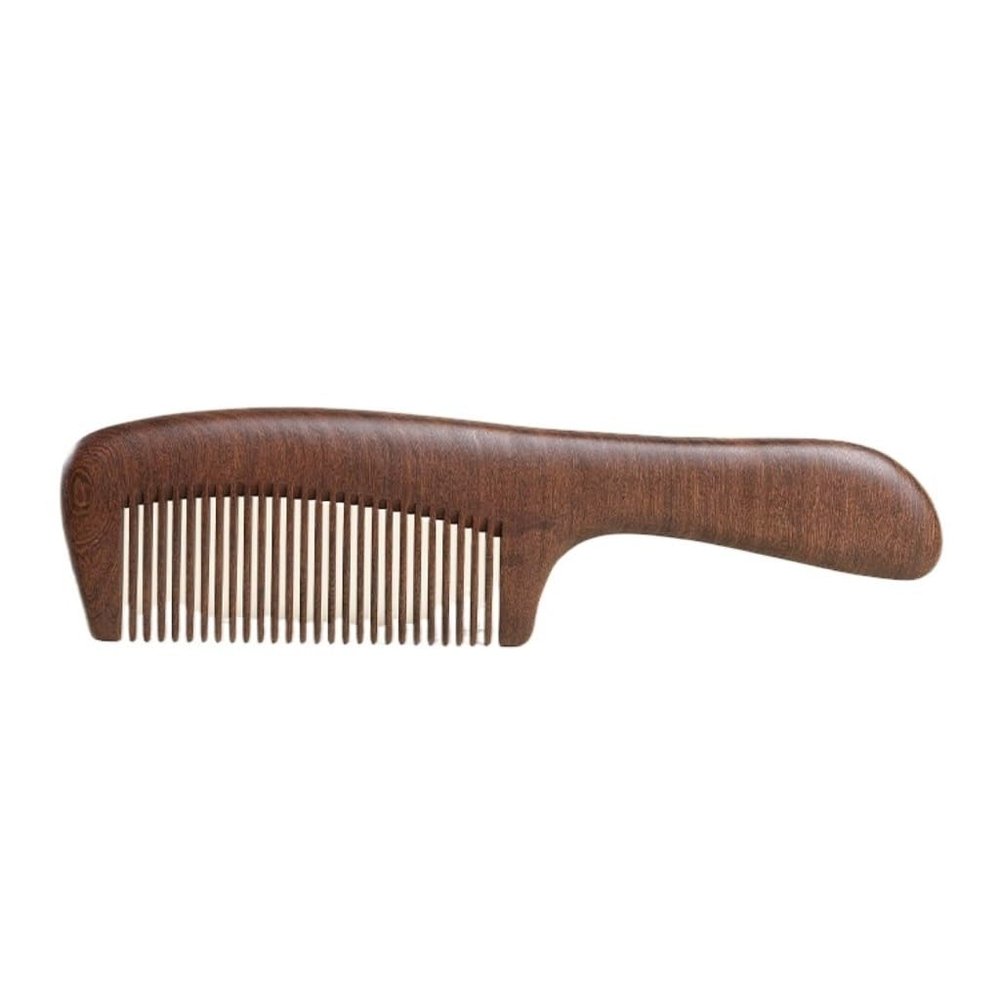 Modern Long Solid Wood Comb for Curly Hair