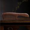 Modern Long Solid Wood Comb for Curly Hair view 3