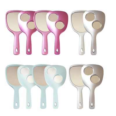 Dental Mirror Handle, Double-Sided Handheld Makeup Mirror, 3x/5x Magnification, 12 pcs