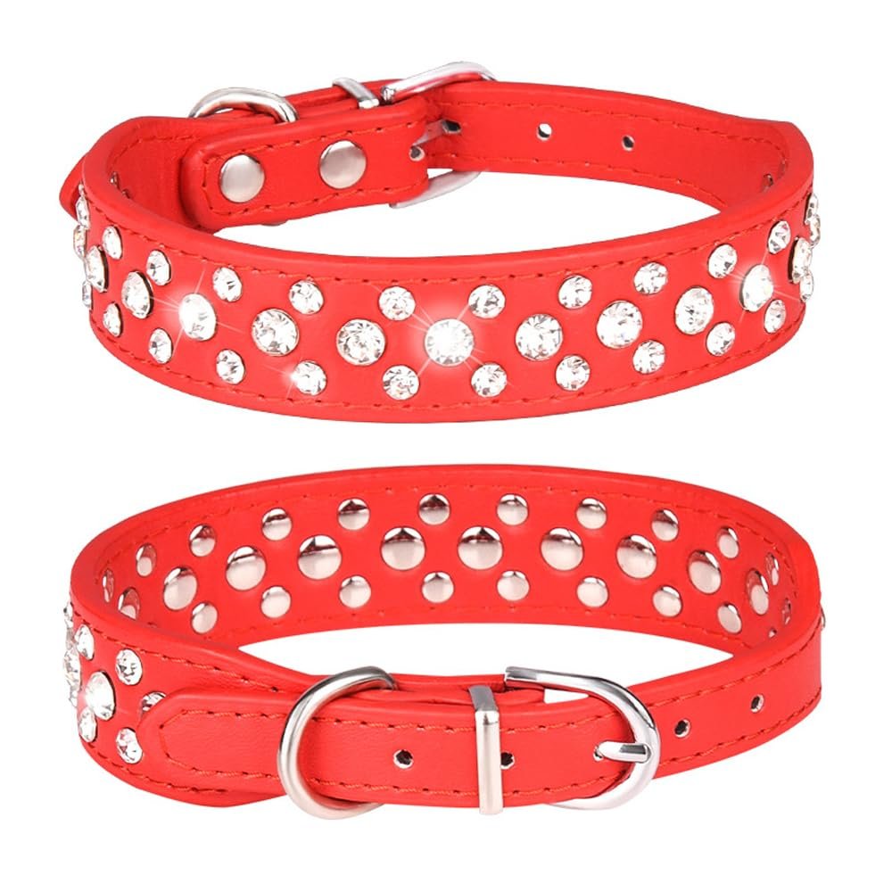 FUNAT Small Dog Collar with Water Diamonds